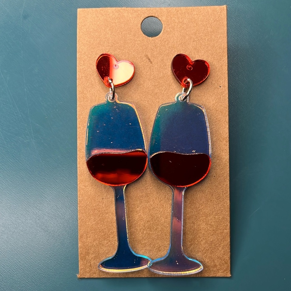 Wine Glass Earrings